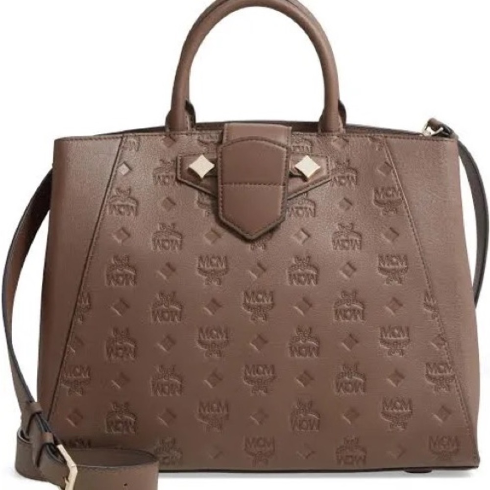 MCM Essential Monogrammed Tote Chestnut Brown- Temporary Price Drop